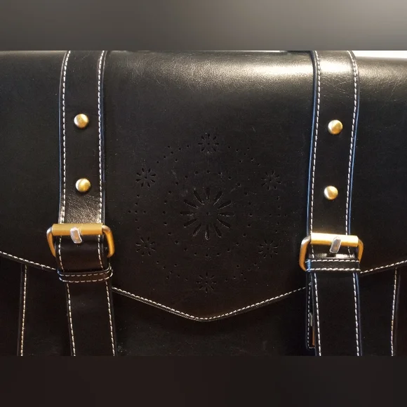 Ecosusi Black Briefcase Messenger Satchel Bag - Picture 3 of 17